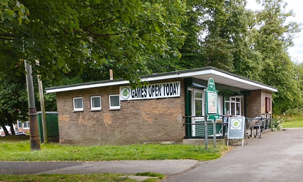 ticket office in Thornes Park run by the Friends of CHaT Parks 